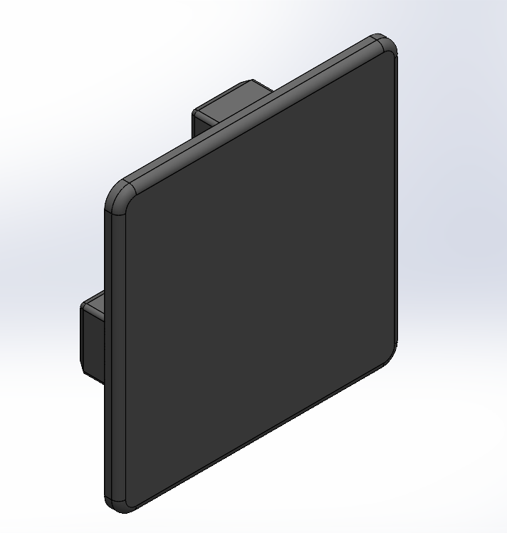 End Cap - Black - Press fit - 40 Series