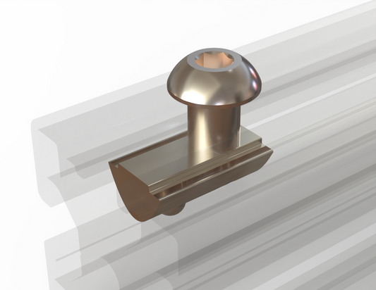 Spring Loaded Ball Nut, M8 Thread Size