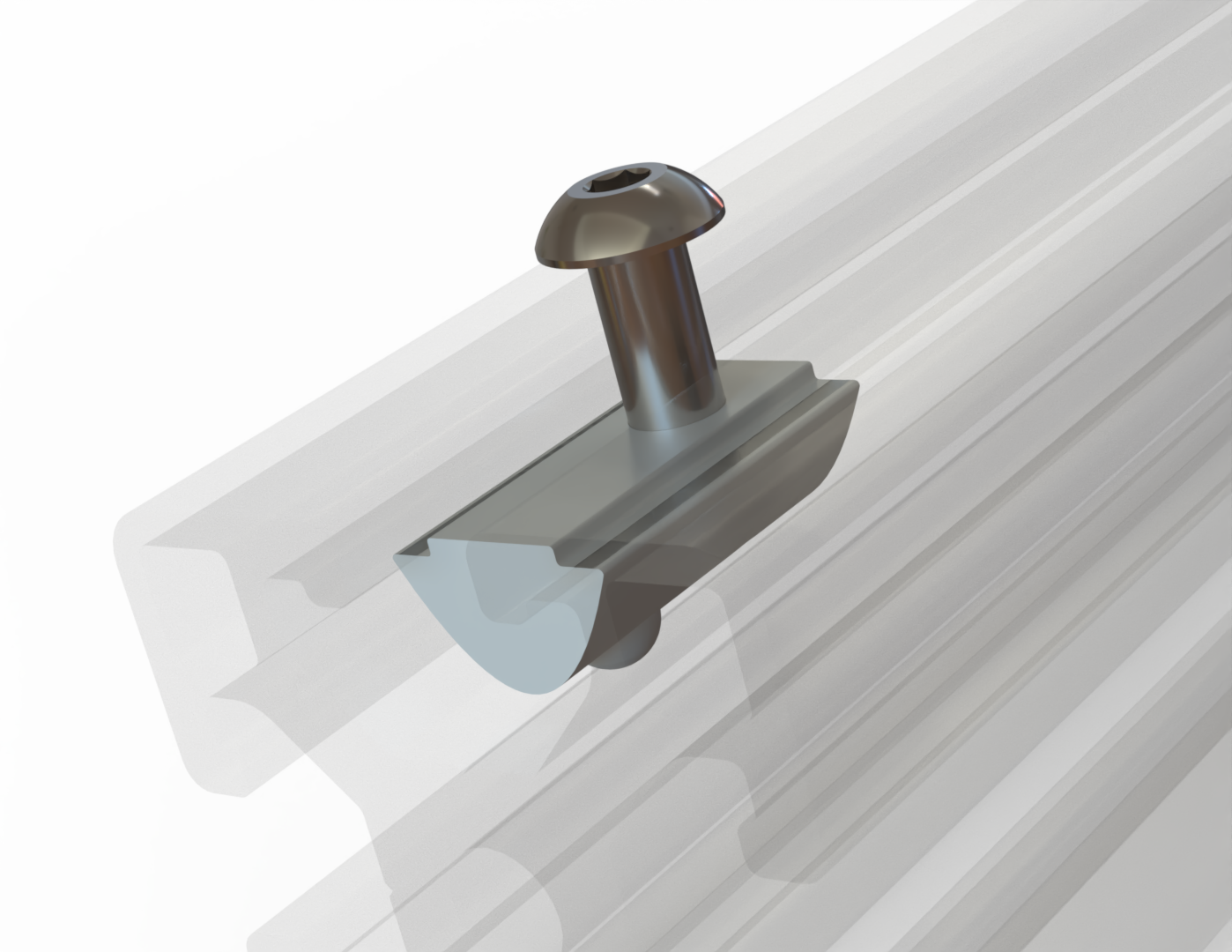 Spring Loaded Ball Nut, M5 Thread Size